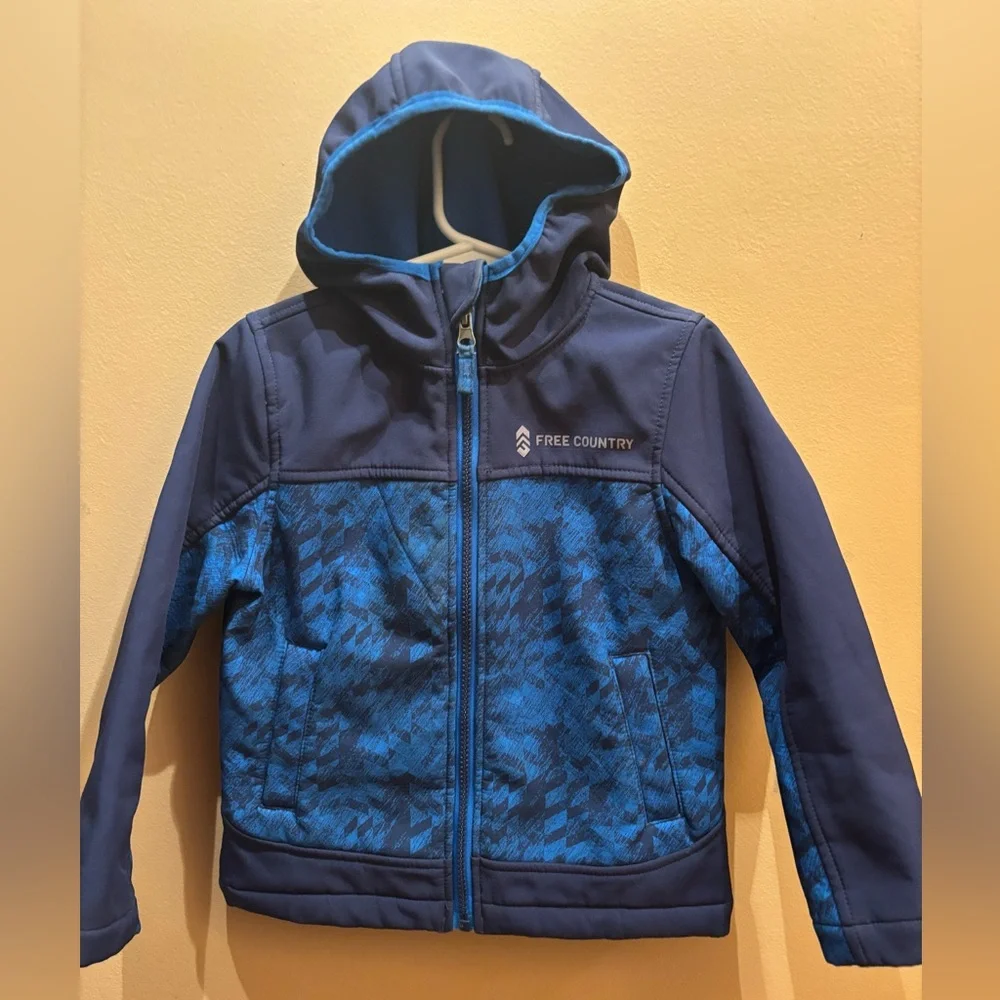 Free country boys winter coat jacket with hood size 4